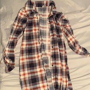 Flannel long shirt